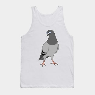 Rock Dove with Glasses Tank Top